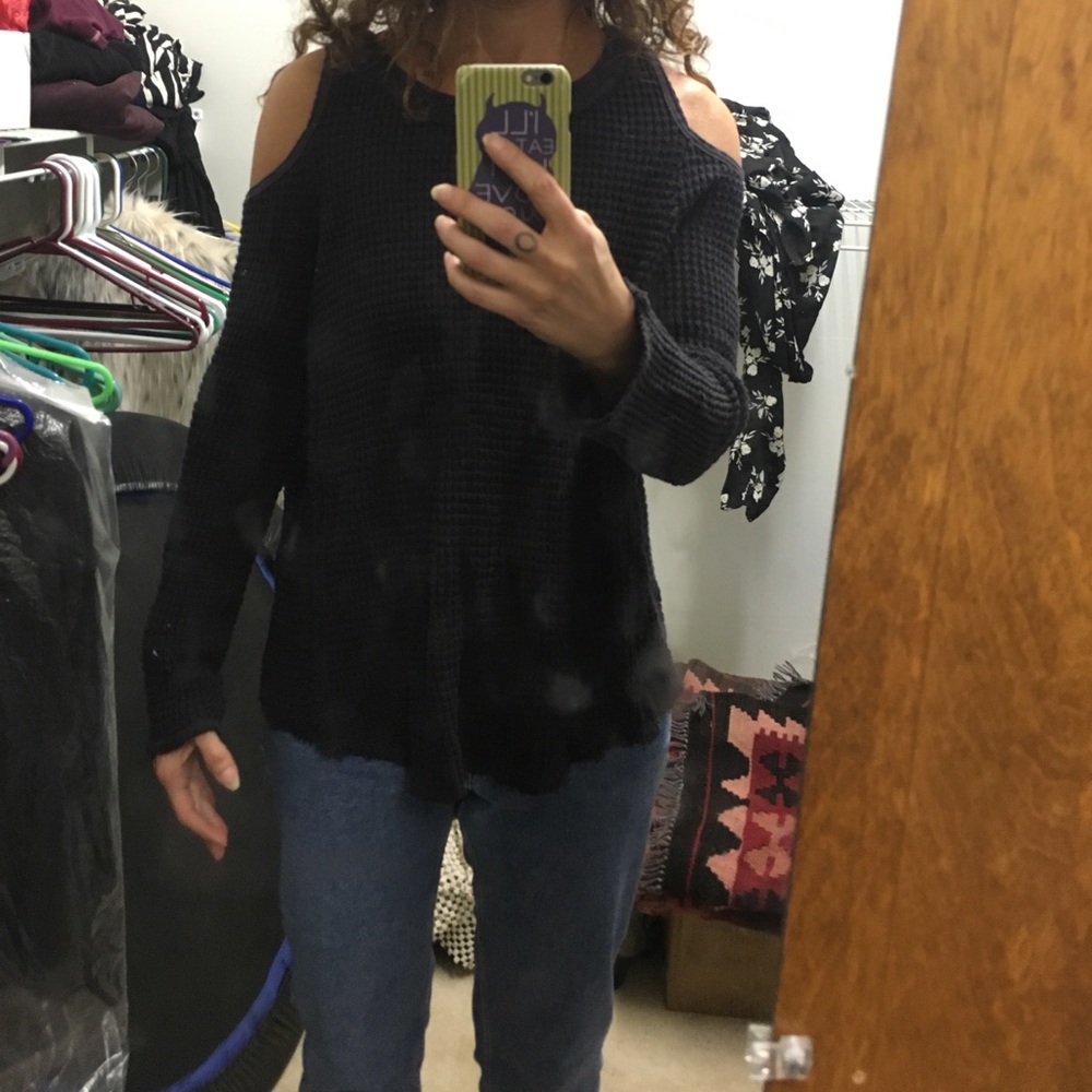 free people thermal cold shoulder top