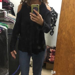 free people thermal cold shoulder top