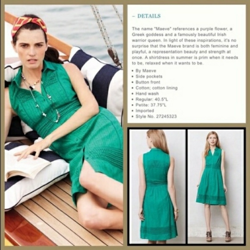 Maeve Swiss Dot Shirtdress