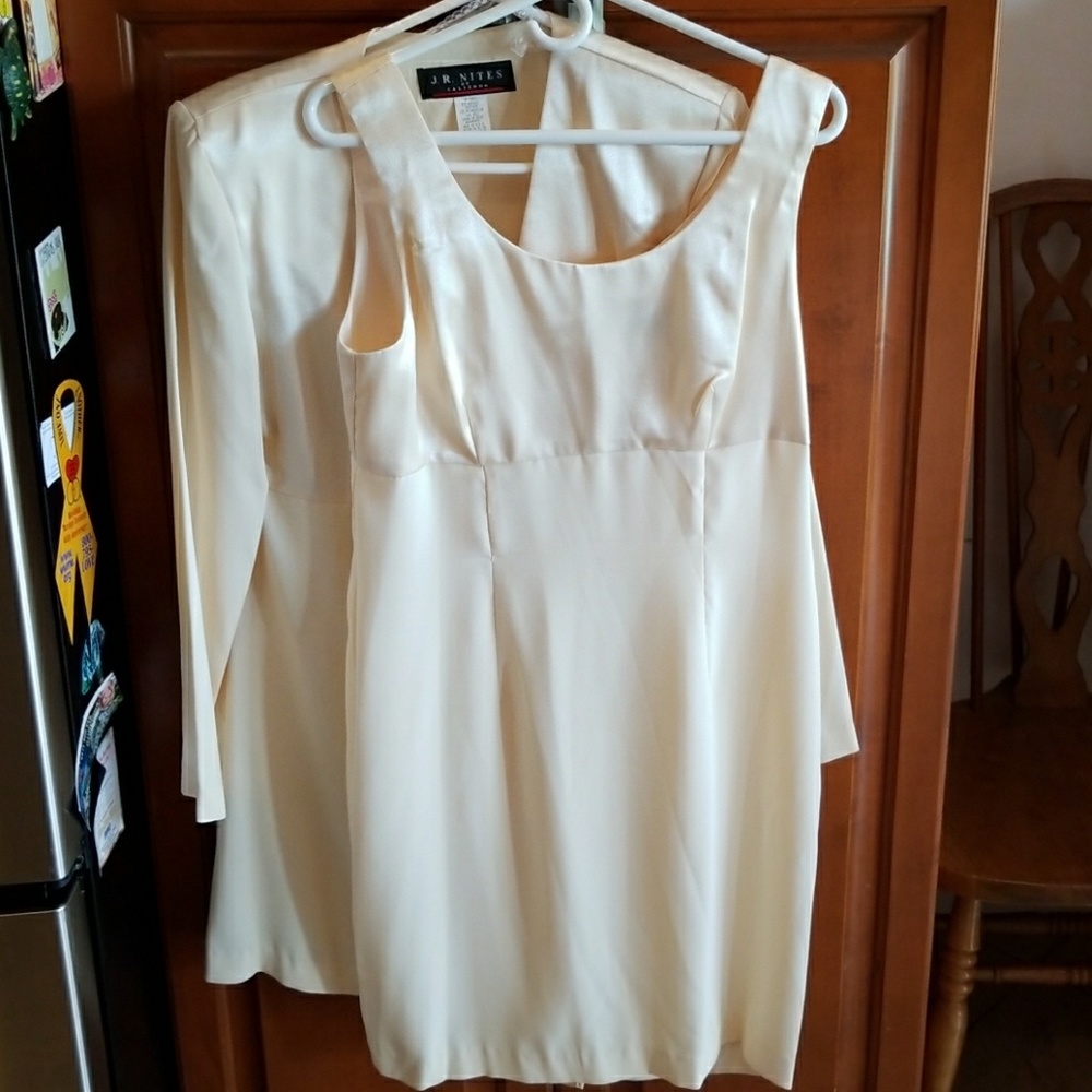 Two piece matching dress and coat.