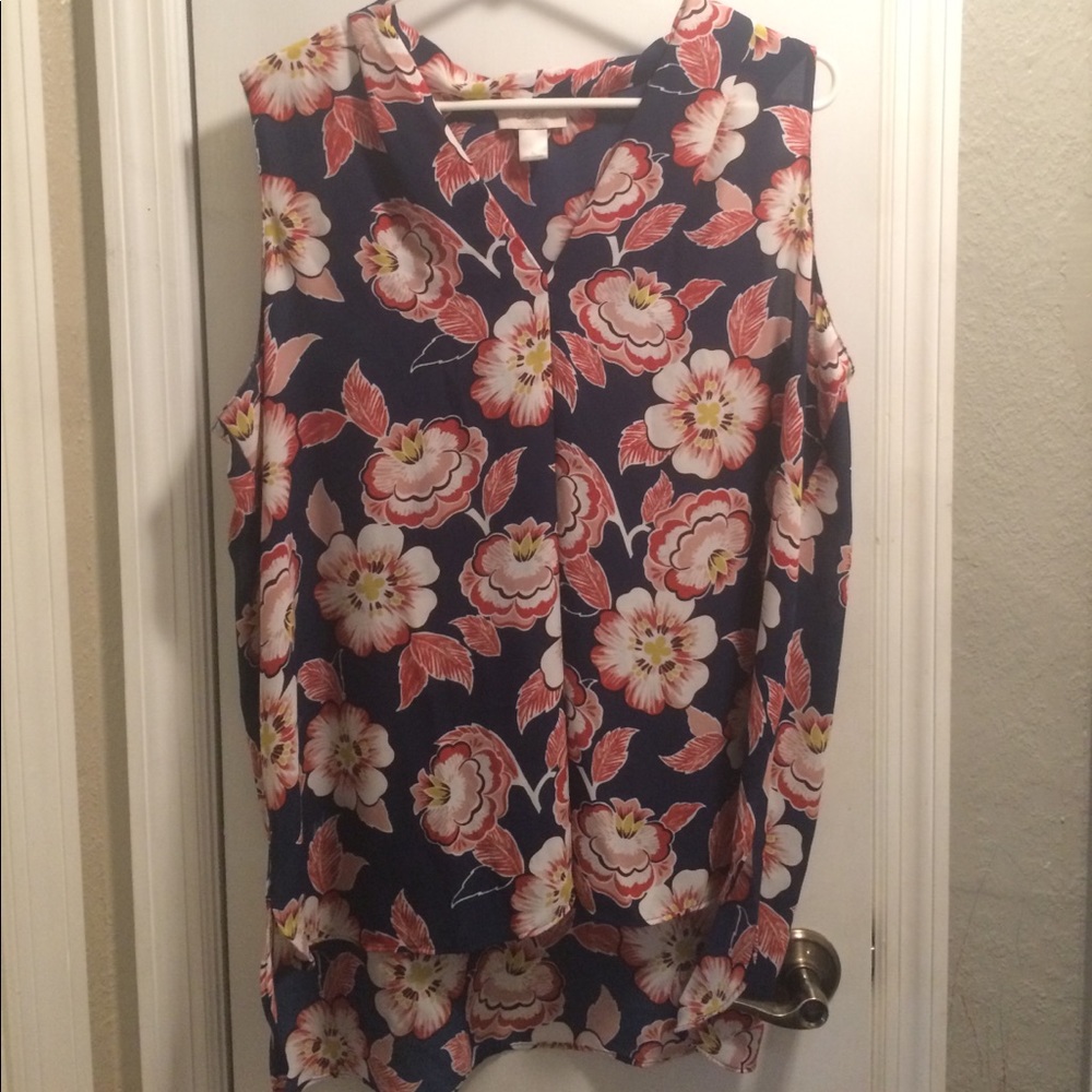 Floral sleeveless tank