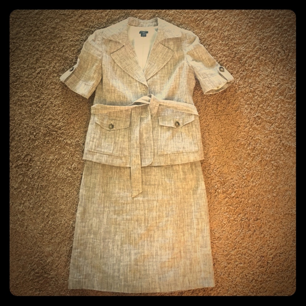 Ann Taylor linen suit