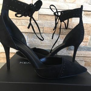 KENDALL + KYLIE Cobra 2 ankle strap suede heels