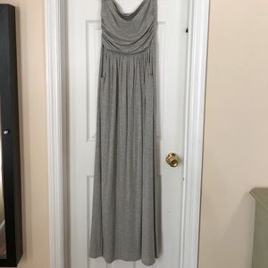 Strapless Maxi w/ Pockets