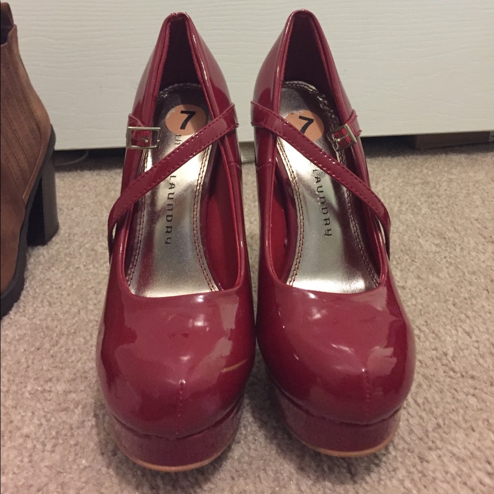 Red Chinese Laundry Pumps