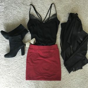 FREE Red Bodycon SKIRT