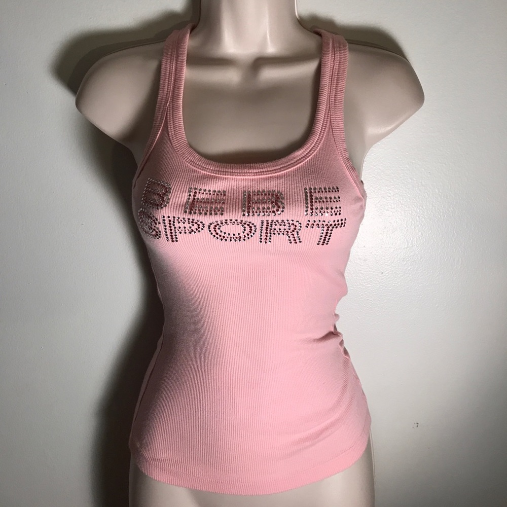 Bebe Rhinestone Tank