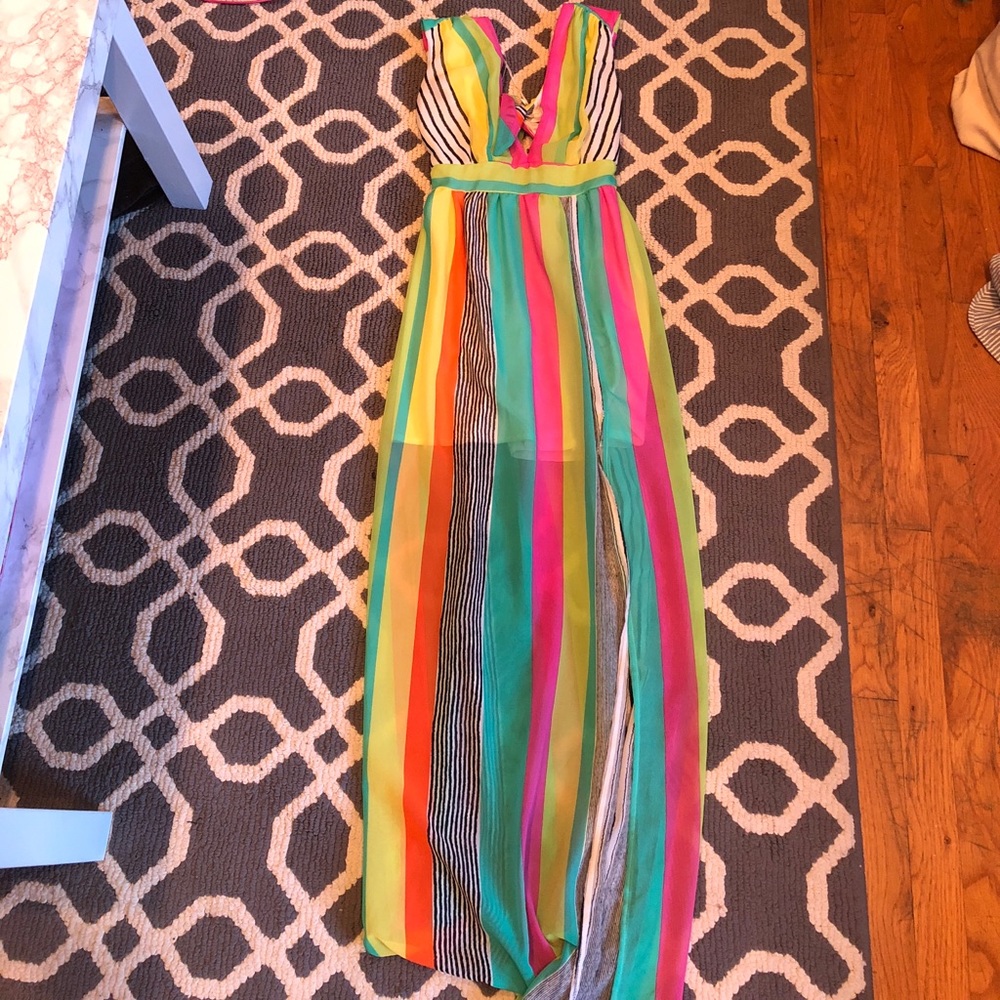 ASOS open back maxi dress