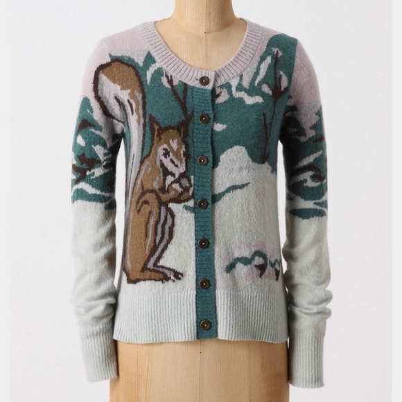 Anthropologie Squirrel Cardigan 