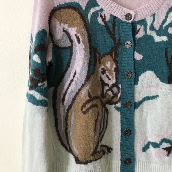 Anthropologie Squirrel Cardigan 