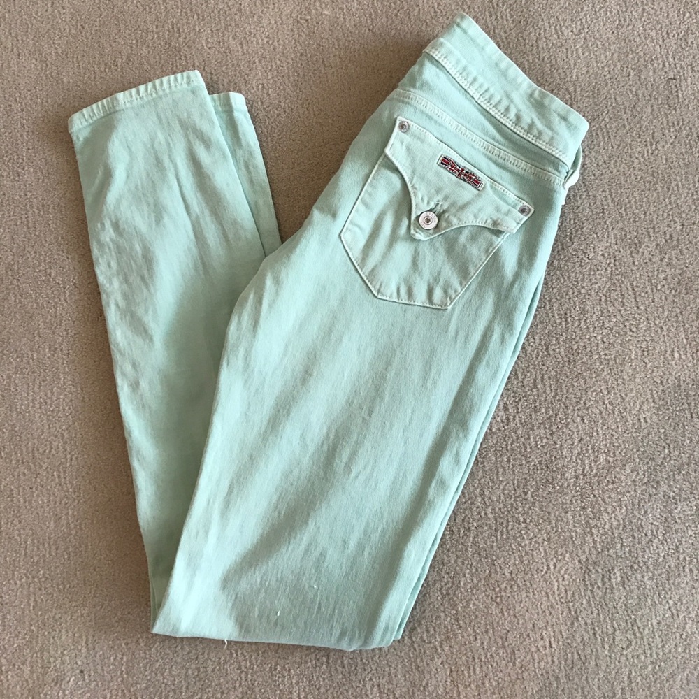 Hudson mint colored jeans