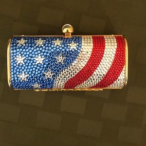 NWT American Flag evening bag