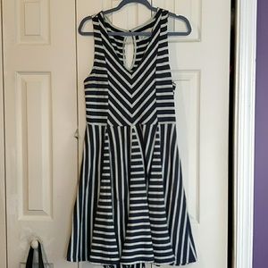 Anthropologie striped swing dress, comfy!!