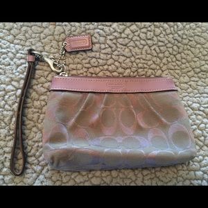 Lavender Coach Wristlet