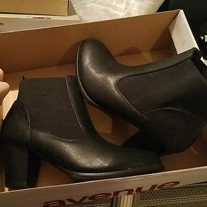 Wide Width! Black Ankle Boots