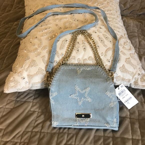 INC International Concepts light denim crossbody