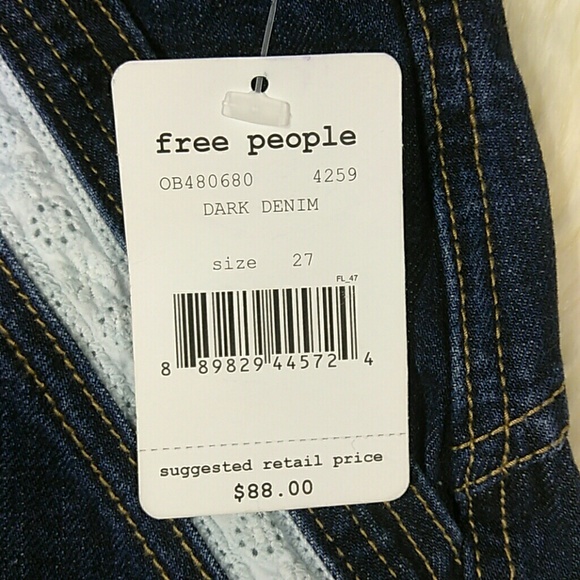Free People Dark Denim Sweet Surrender Shorts - Picture 6 of 7