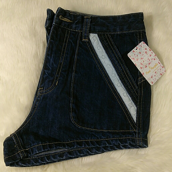 Free People Dark Denim Sweet Surrender Shorts - Picture 7 of 7