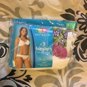 3 Pairs NEW Hipster Panties - Size 9 / 2XL