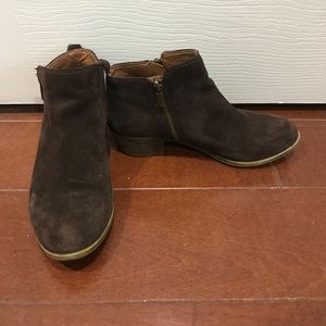 Lucky Brand Basel suede bootie - BROWN