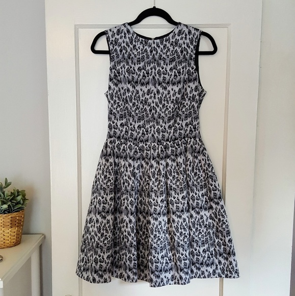 [Sold Local] - Fit & Flare Leopard Party Dress - Picture 1 of 4
