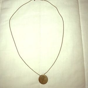 Tiffany Notes Alphabet disc charm pendent