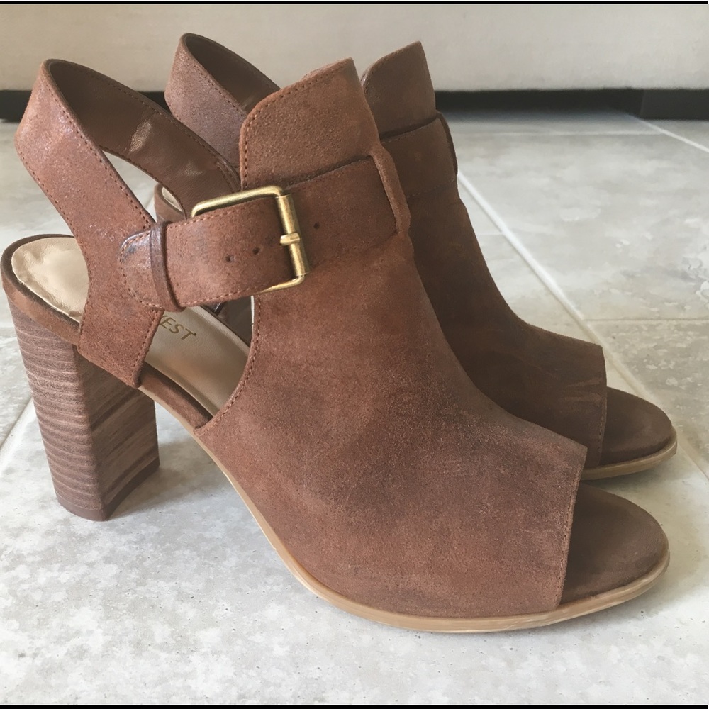 Nine West Leather Open Toe Sandals