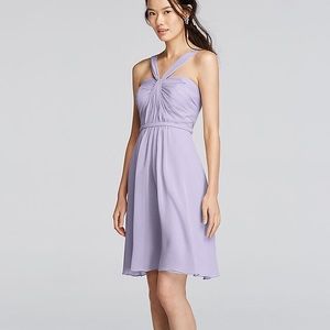 Davids Bridal Chiffon Iris Y neck