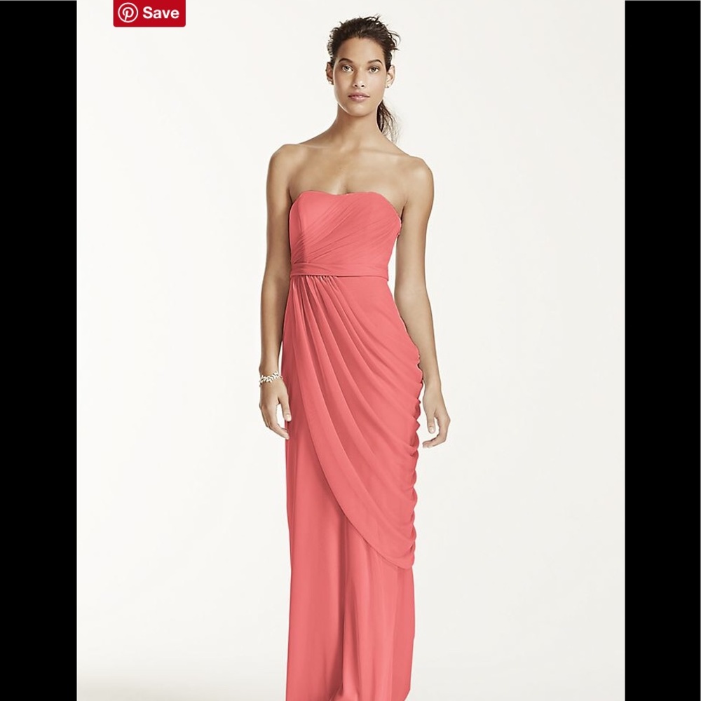 Coral bridesmaid dress