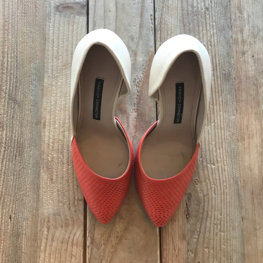 French Connection Two Tone Peach and Pink Heels