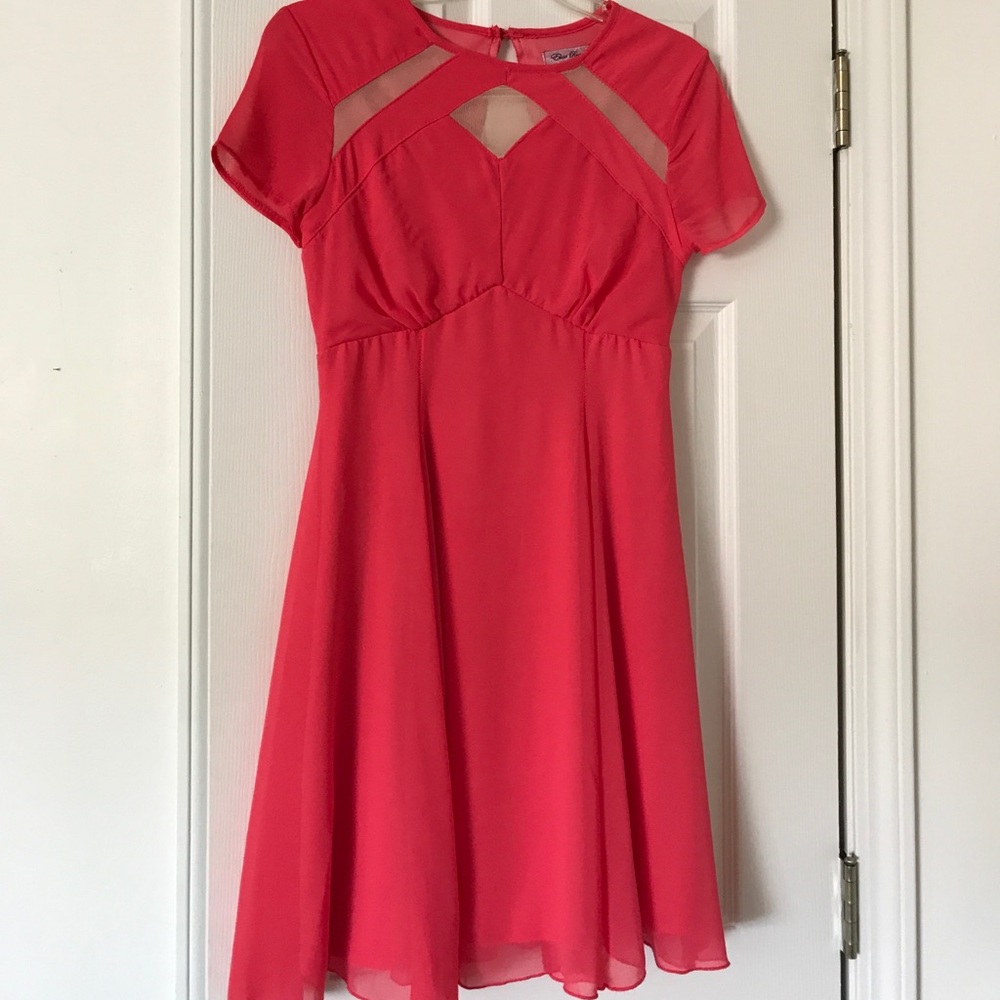 Asos Mesh Skater Dress 