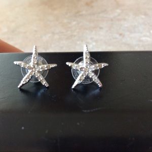 Authentic Swarovski starfish earrings