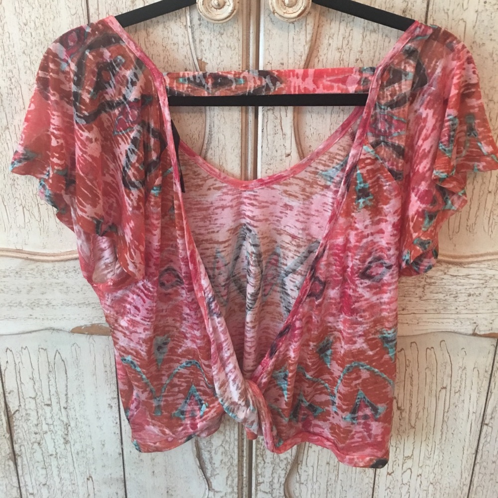 Open back tee