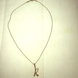 Tiffany letter “K” pendant
