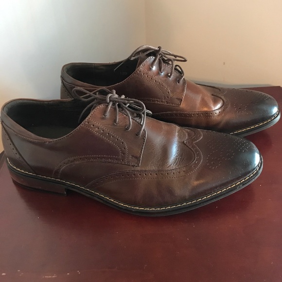 🔥🔥🔥 SOLD🔥🔥🔥🔥Joseph Abboud Brown Wing-tip - Picture 2 of 7