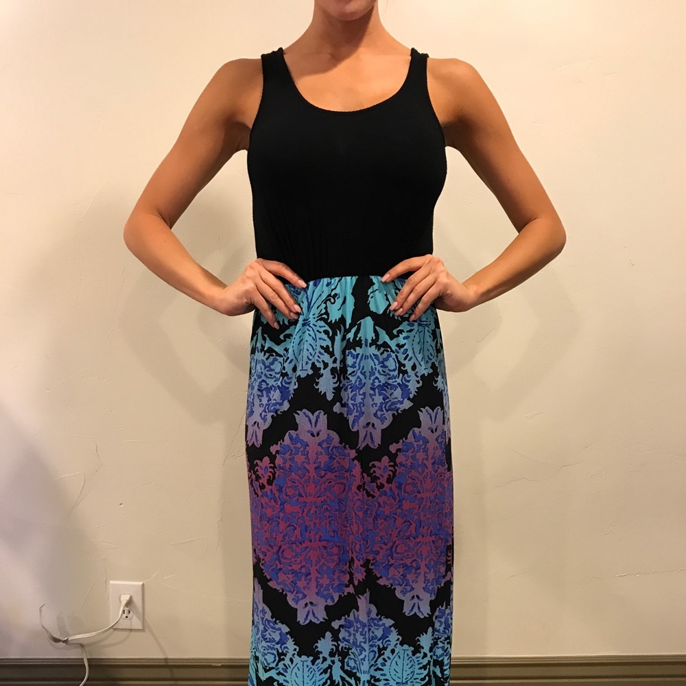 Printed maxi dress