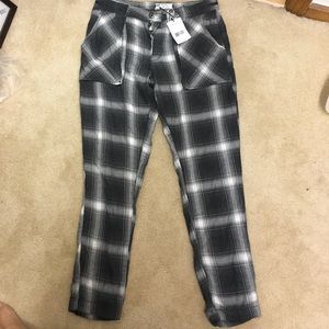 free people plaid cargo pants