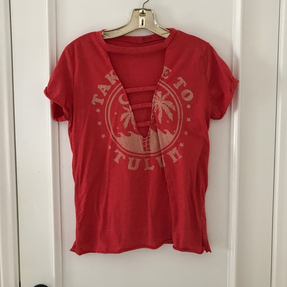 Deep Neckline T-Shirt