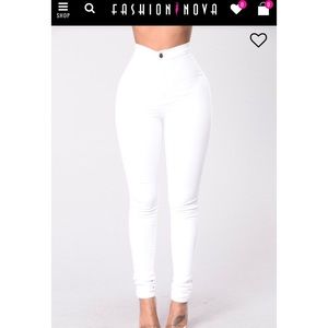 Fashion nova denim high waisted skinnies