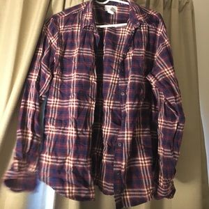Dark purple flannel