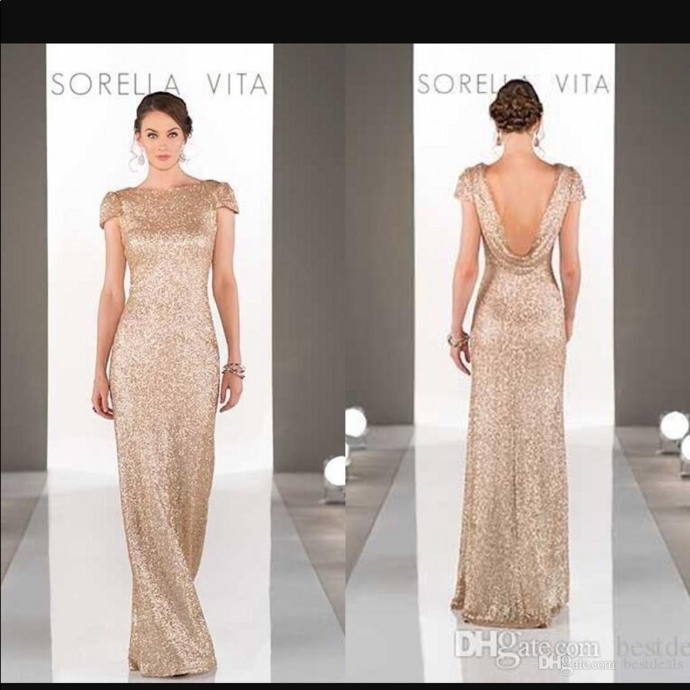 Sorella Vita Rose Gold dress. Bridesmaid/formal