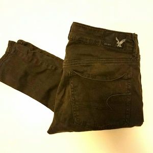 American Eagle Super Skinny Jeggings Green