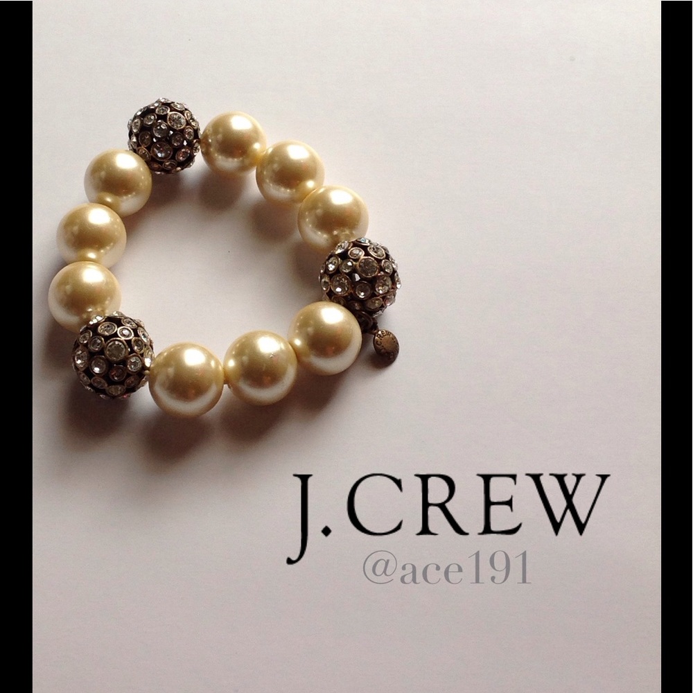 J. Crew Pearl & Crystal Bracelet