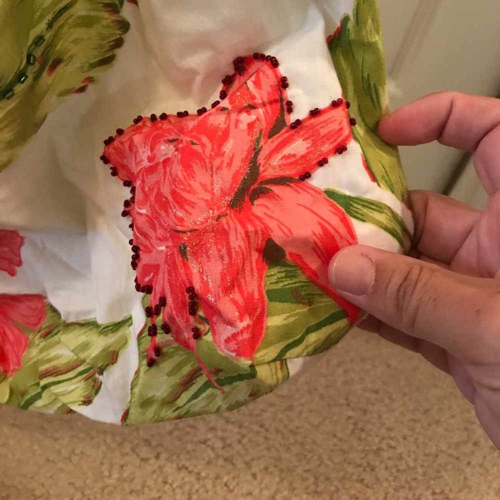 Cloth beaded bag - Picture 4 of 7