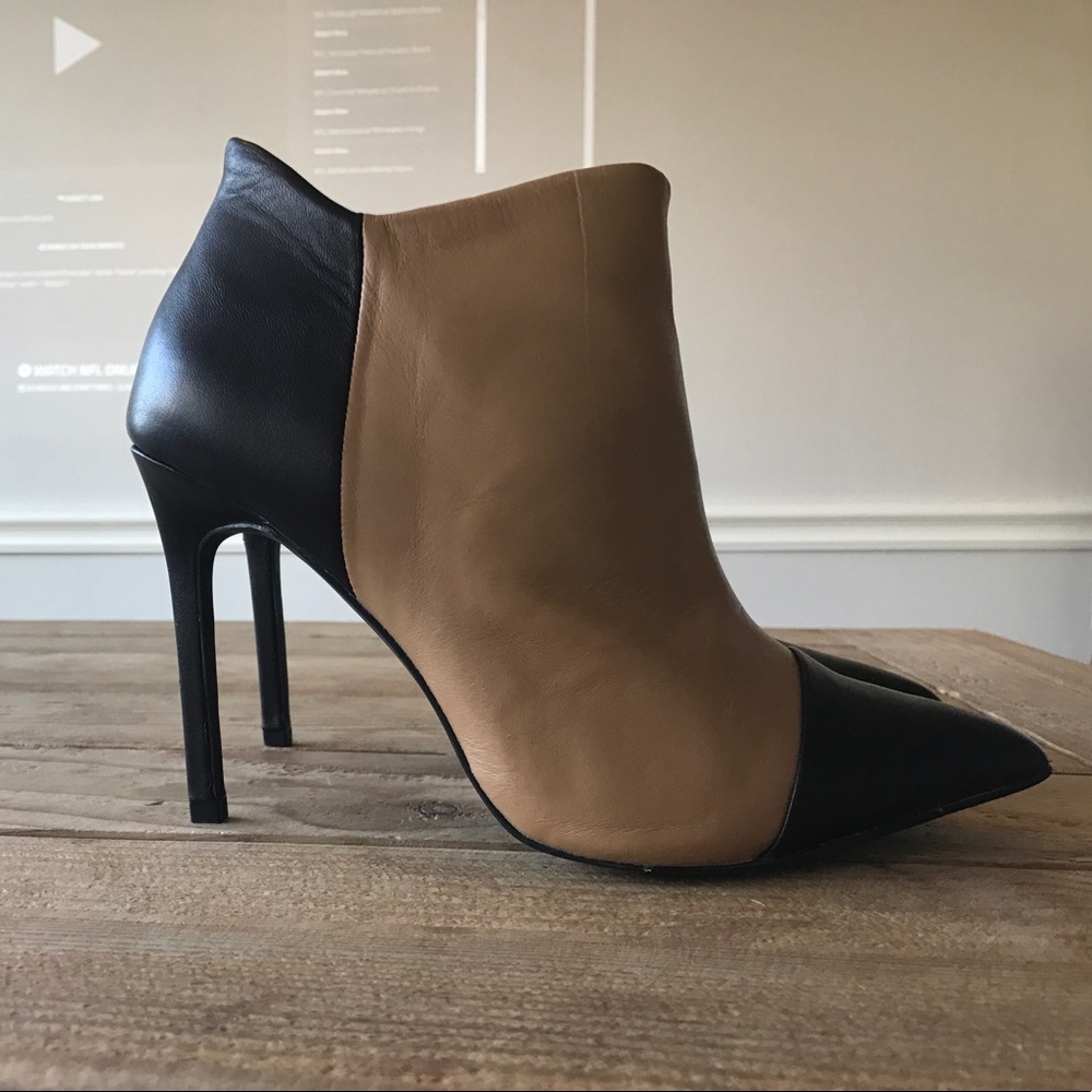 Jane Aldridge for Shoemint Leather Cap Toe Bootie