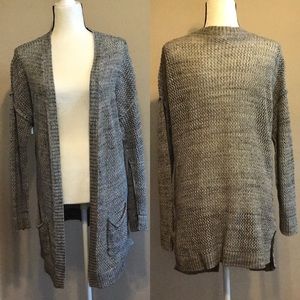 Oversized Open Front Gap Cardigan