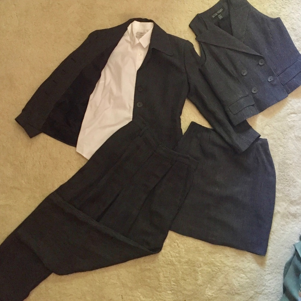 4-piece suit: Blazer / Vest / Pants / Skirt