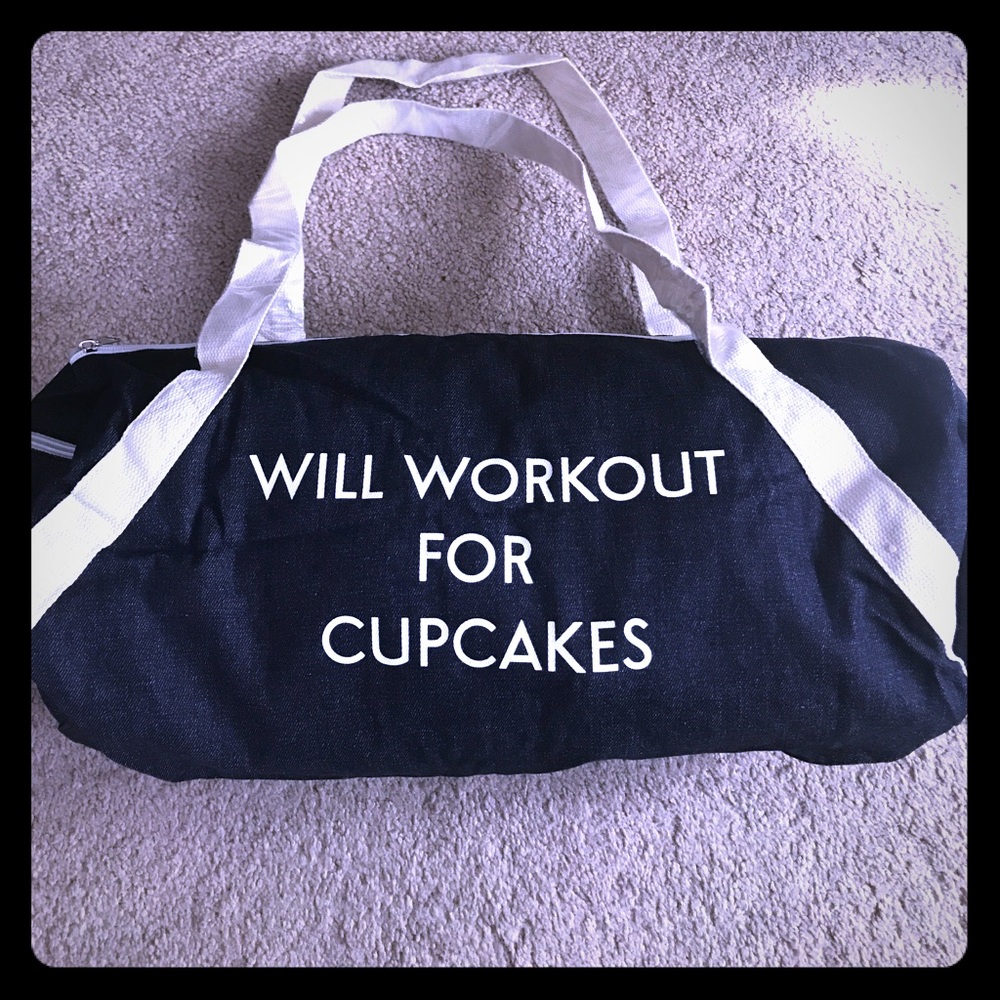 Private Party denim gym bag
