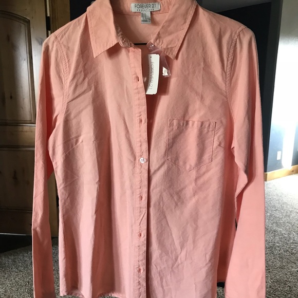 Salmon button up - Picture 1 of 3