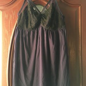 Torrid Navy/Black Lace Babydoll, plus size 0